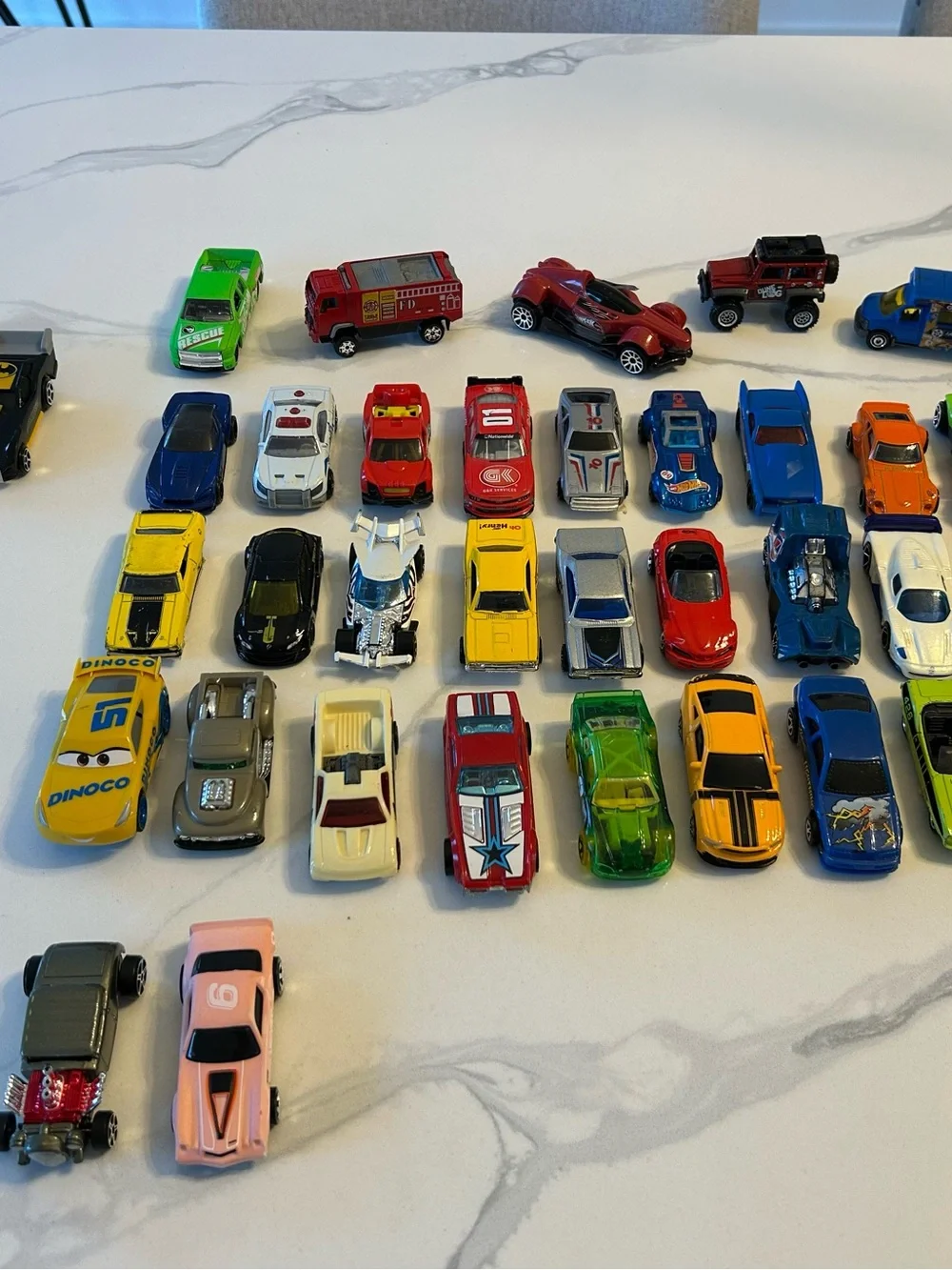 35 Hot Wheels Assorted Toy Cars- Mixed Colors
